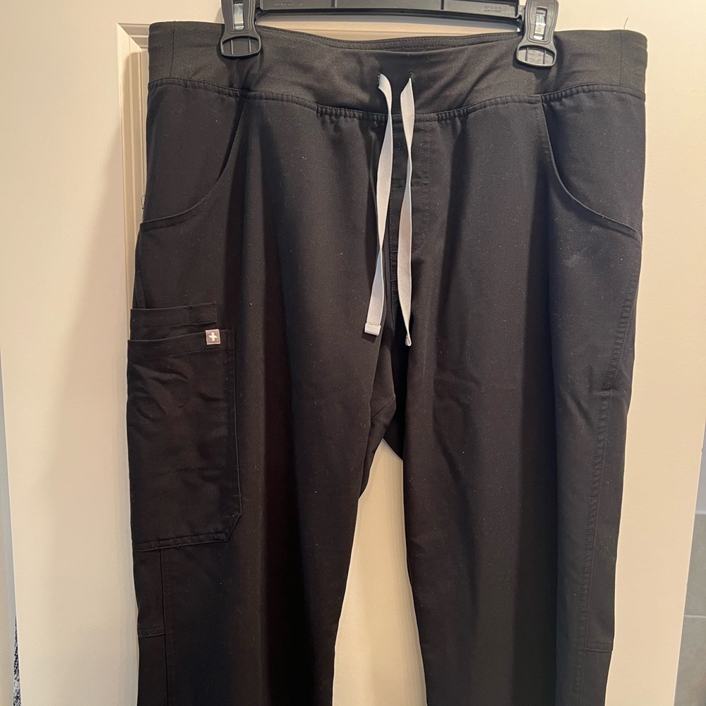 Figs Black Technical Collection Pants